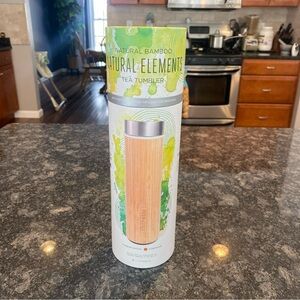 Steepware Bamboo Tea Steeper 16 oz Tumbler with Tea Infuser and Strainer "NEW"